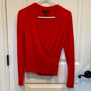 Banana Republic crossover top.  Red.  Size XS